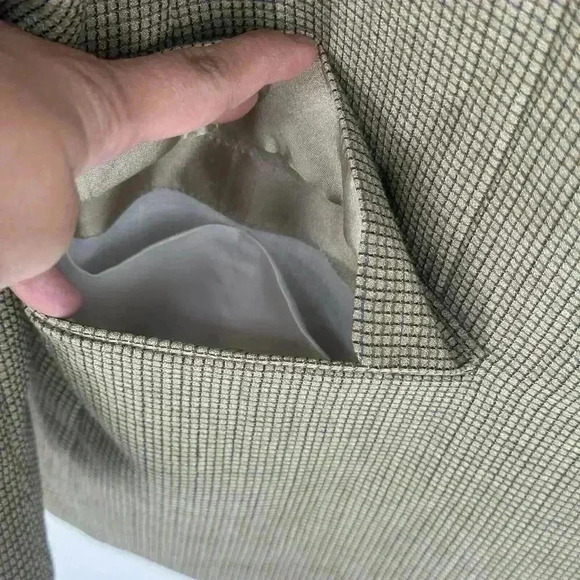 VTG Givenchy Monsieur Worsted Wool Suit Sport Jacket Blazer Houndstooth Sz 42R - Picture 5 of 16